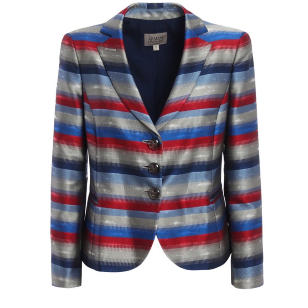 Armani Collezioni Striped Jacquard